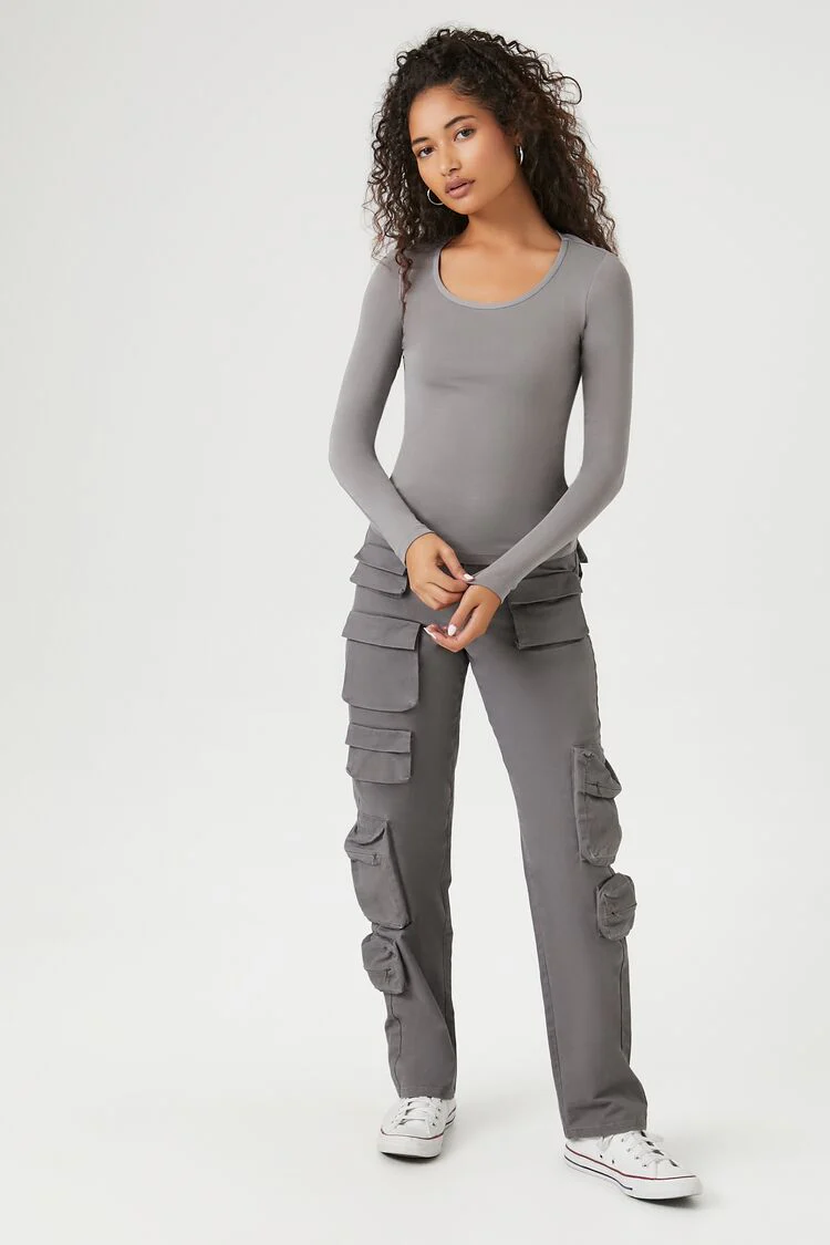 Cotton-Blend Scoop-Neck Top - Image 19