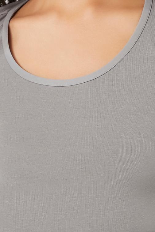 Cotton-Blend Scoop-Neck Top - Image 20