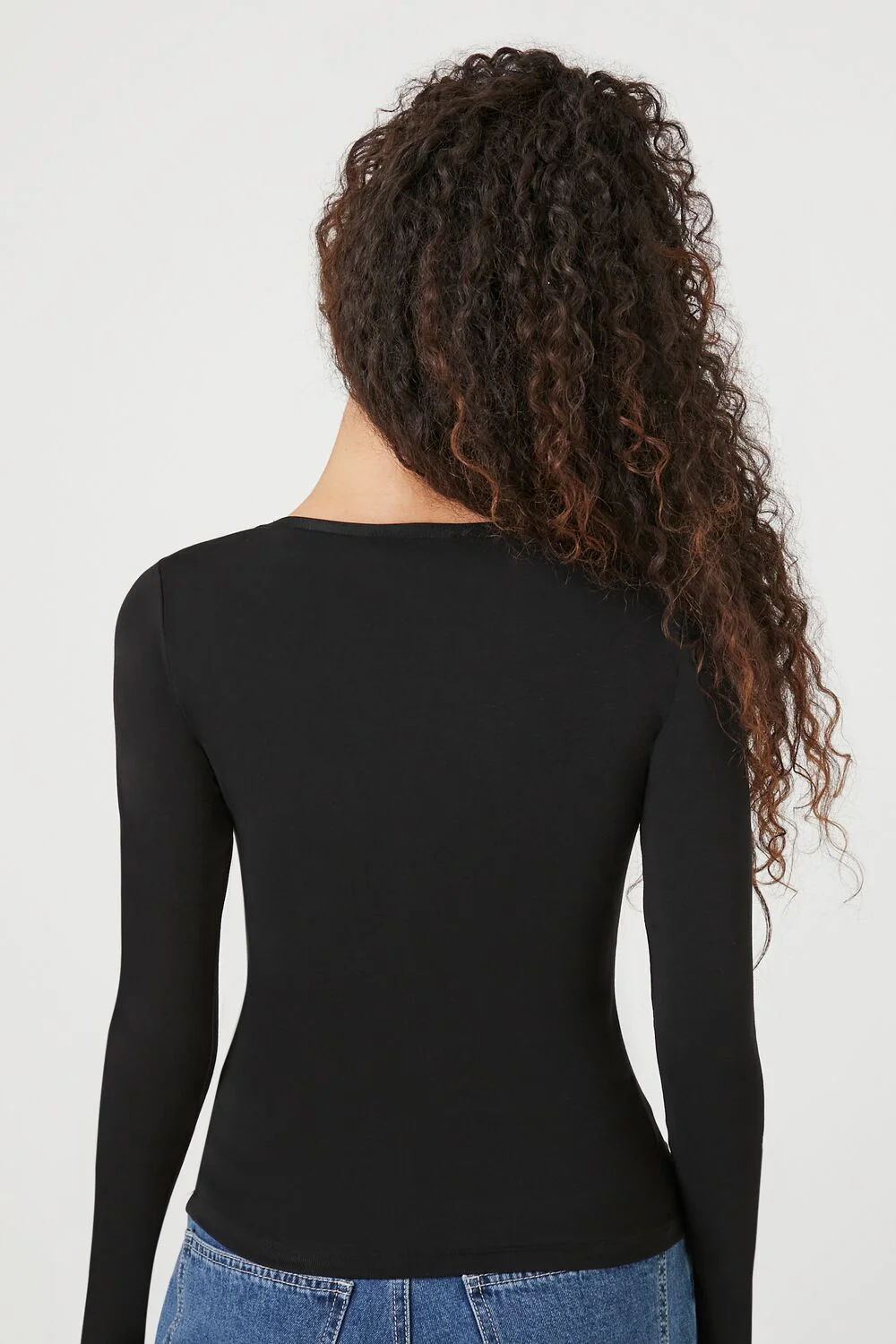Cotton-Blend Scoop-Neck Top - Image 3