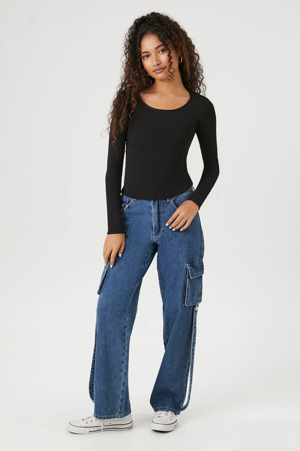 Cotton-Blend Scoop-Neck Top - Image 4