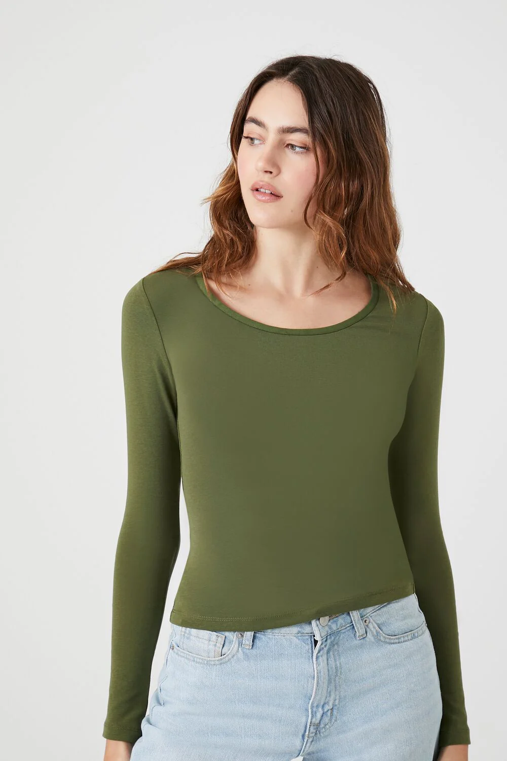 Cotton-Blend Scoop-Neck Top - Image 6