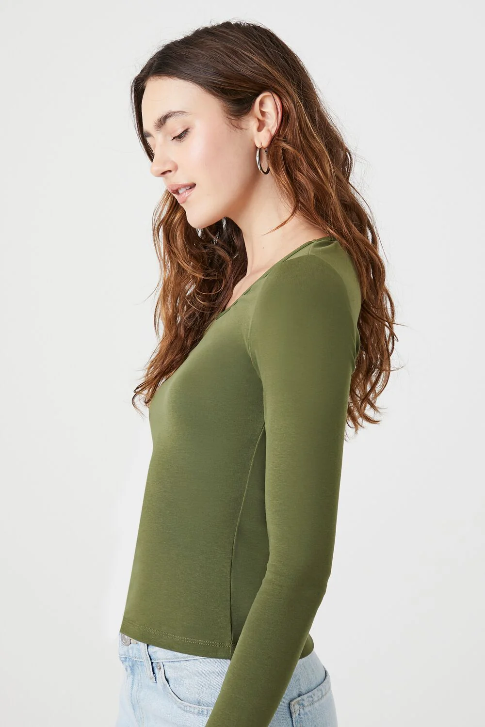 Cotton-Blend Scoop-Neck Top - Image 7