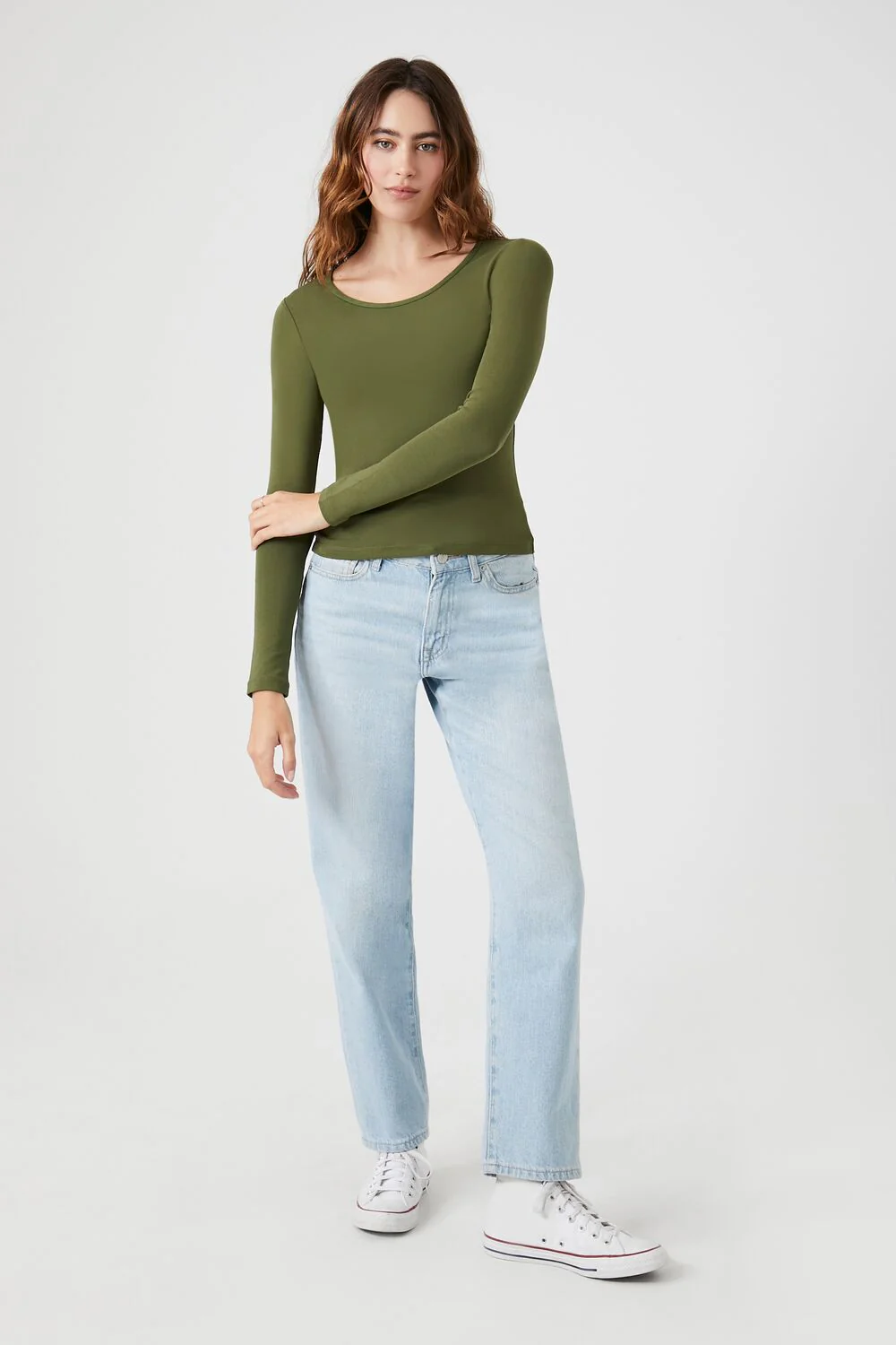 Cotton-Blend Scoop-Neck Top - Image 9