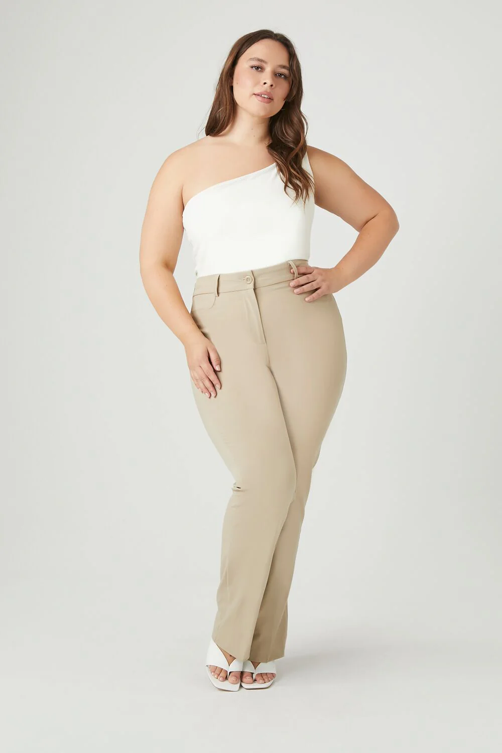 Plus Size High-Rise Trouser Pants - Image 10