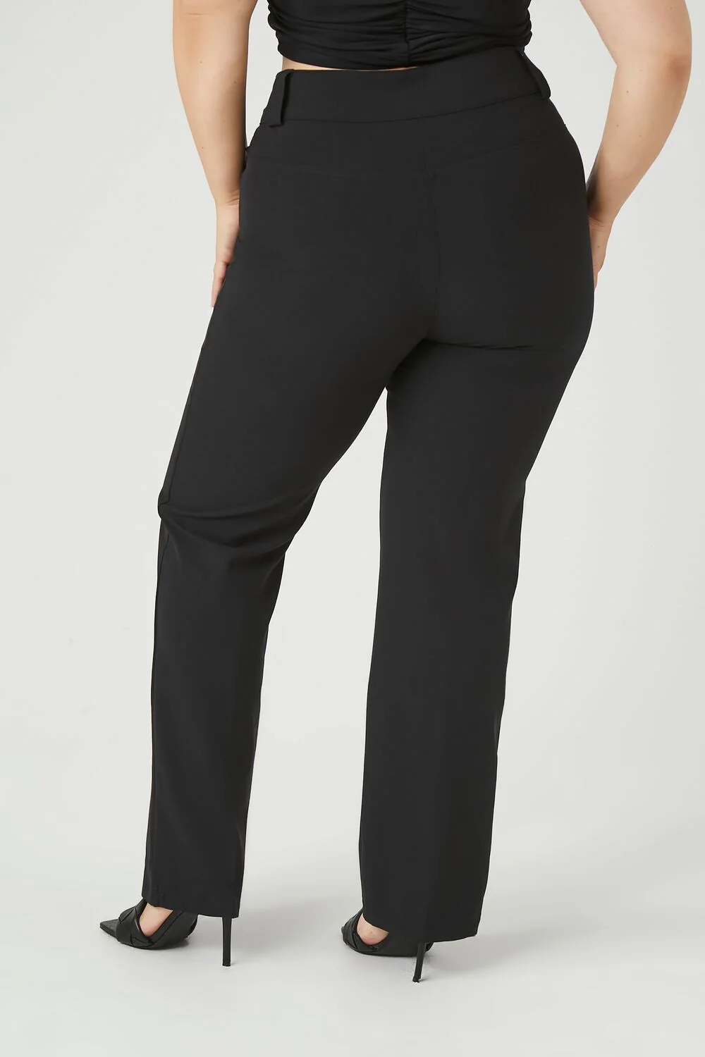 Plus Size High-Rise Trouser Pants - Image 4
