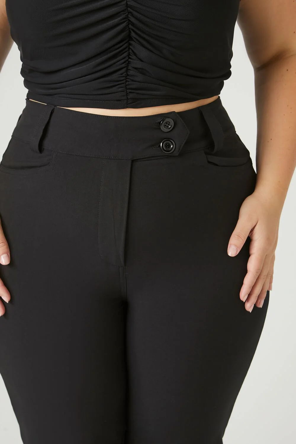 Plus Size High-Rise Trouser Pants - Image 5