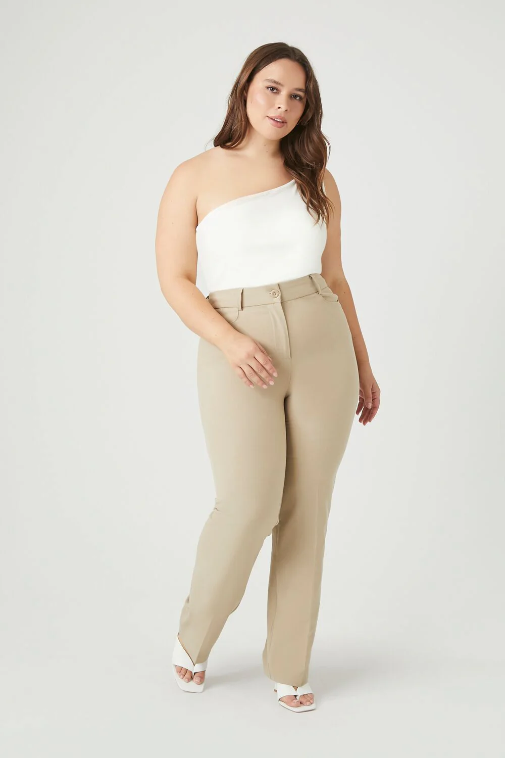 Plus Size High-Rise Trouser Pants - Image 6