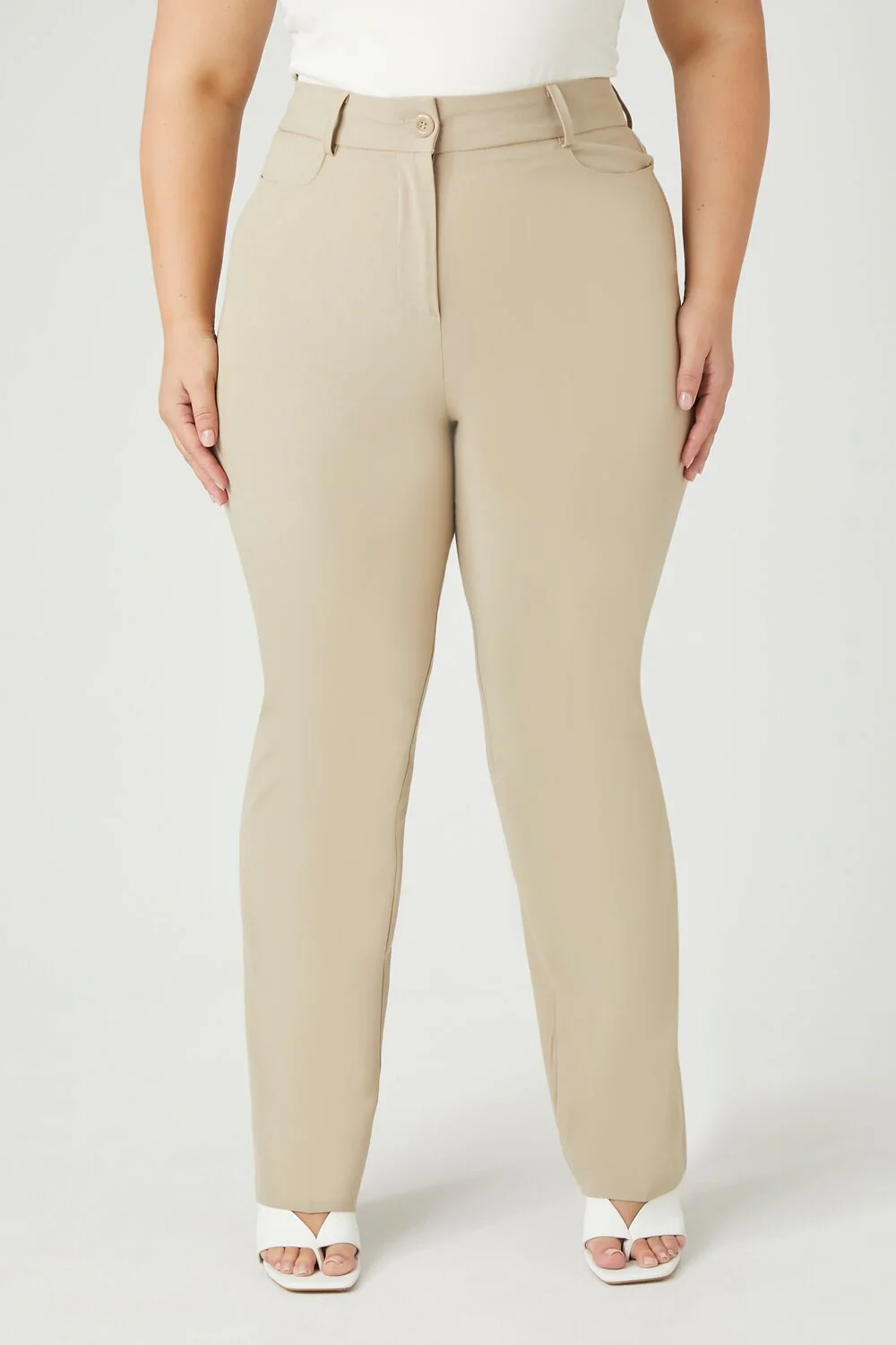 Plus Size High-Rise Trouser Pants - Image 7