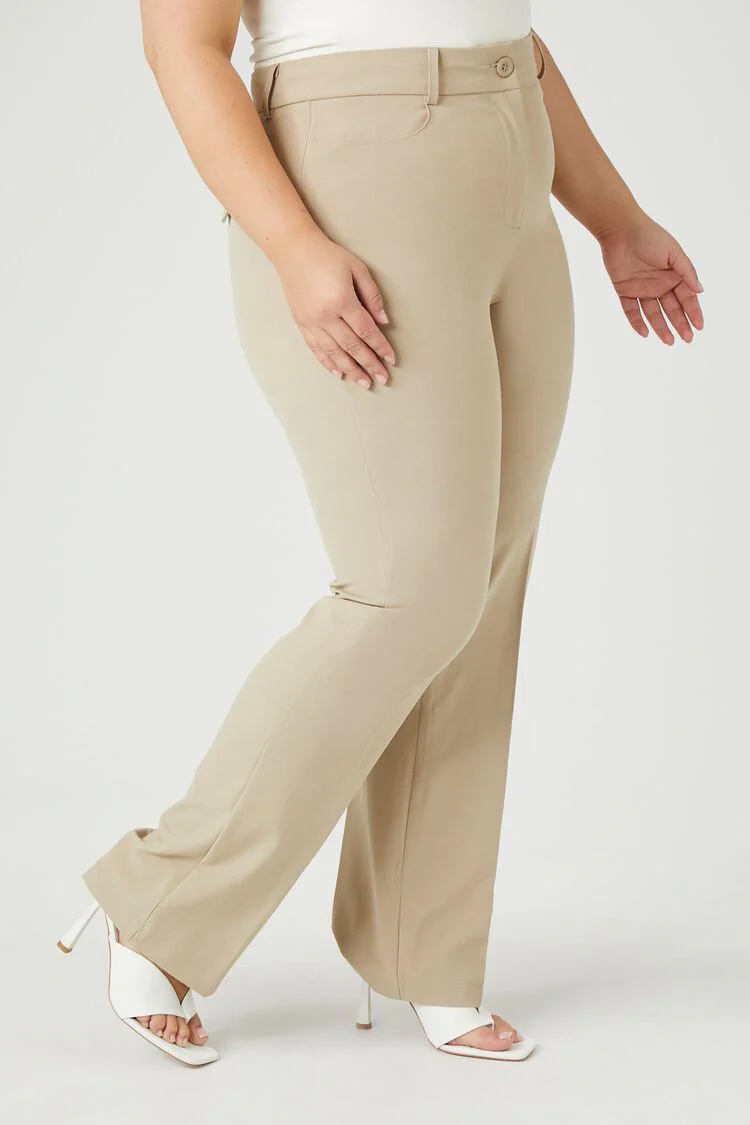 Plus Size High-Rise Trouser Pants - Image 8