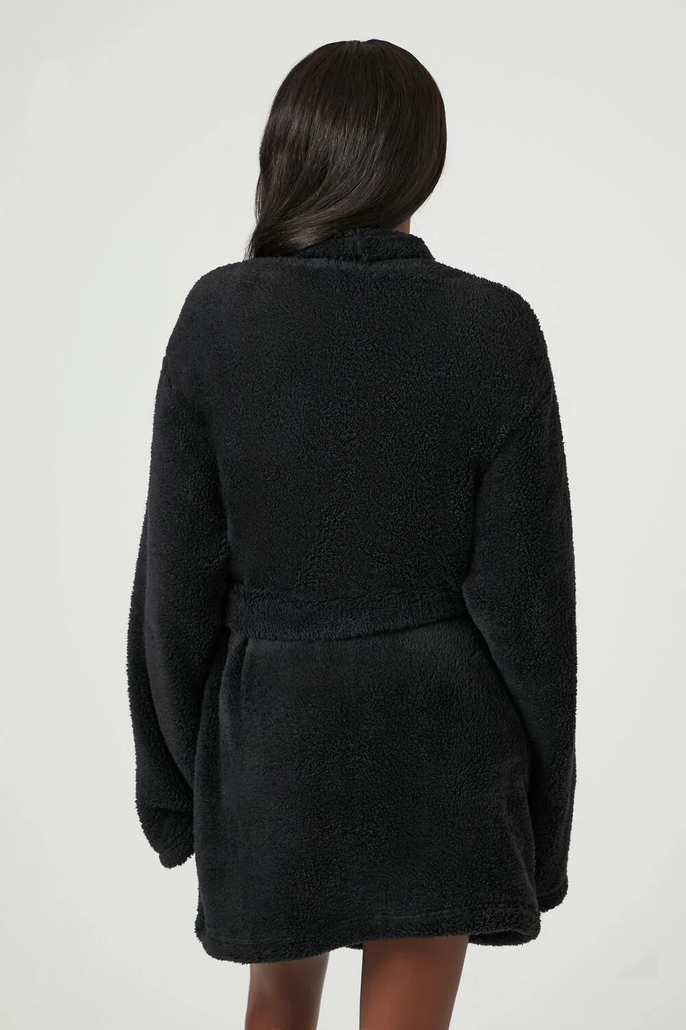 Plush Tie-Waist Robe - Image 4