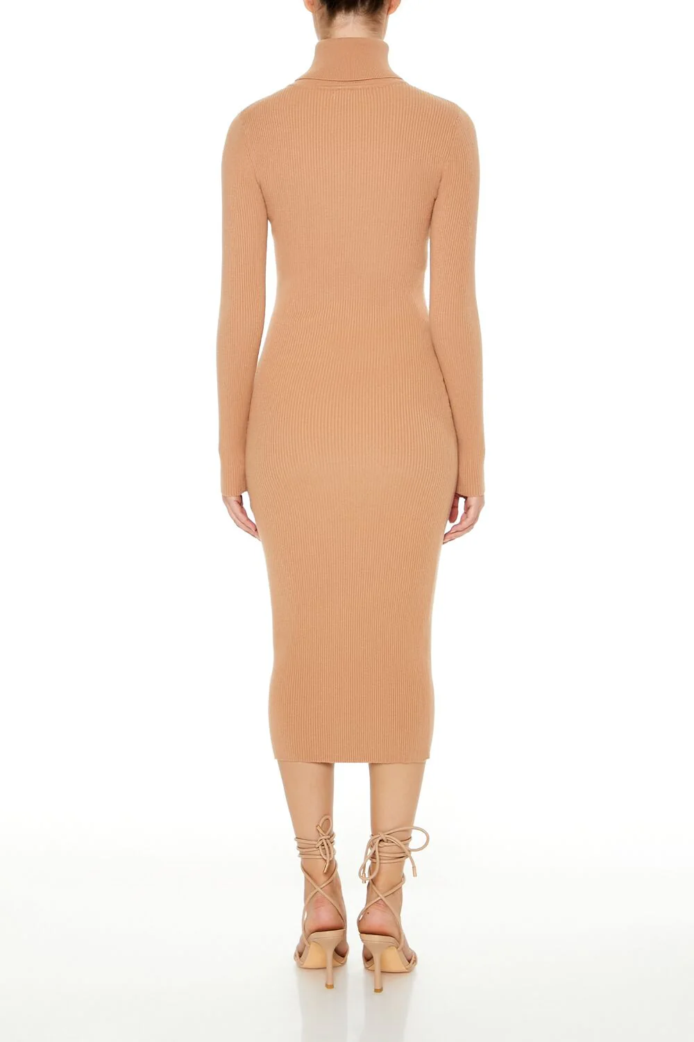 Mock Neck Midi Sweater Dress - Image 4