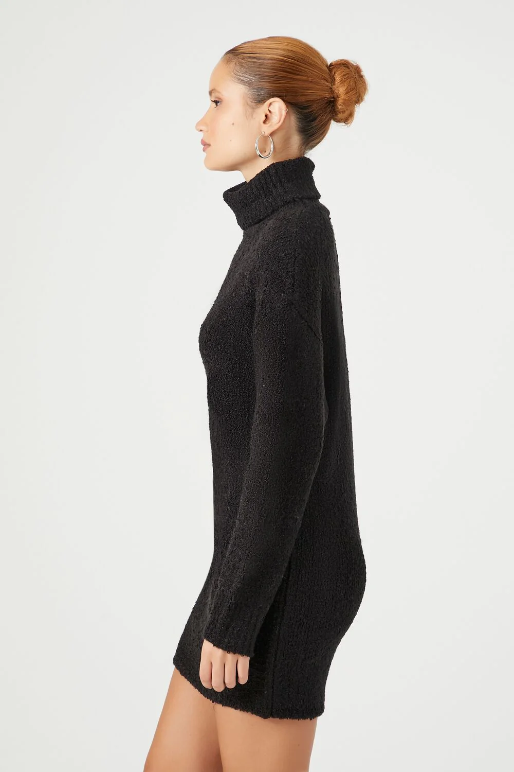 Turtleneck Mini Sweater Dress - Image 3