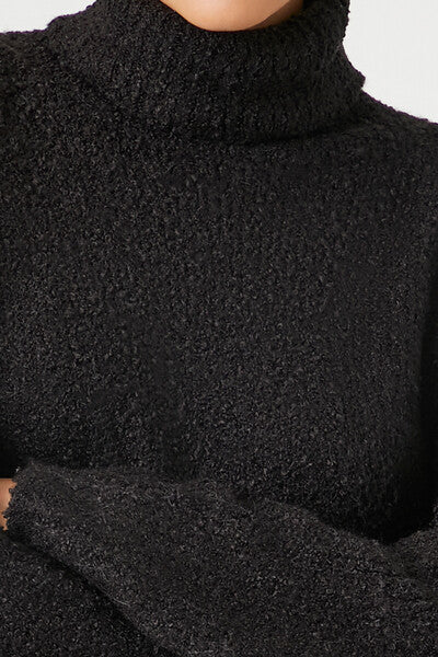 Turtleneck Mini Sweater Dress - Image 5