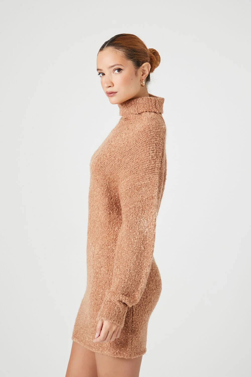 Turtleneck Mini Sweater Dress - Image 8