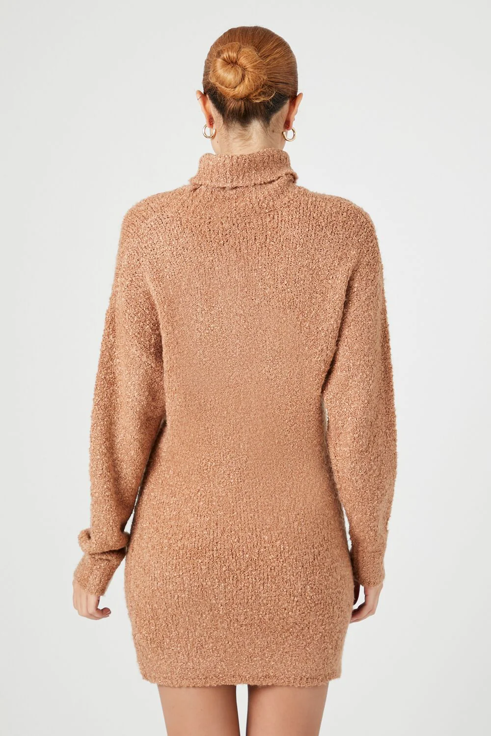 Turtleneck Mini Sweater Dress - Image 9