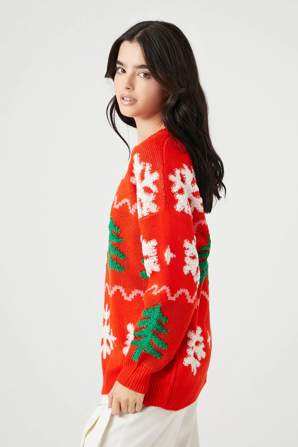 Christmas Tree & Snowflake Sweater - Image 2