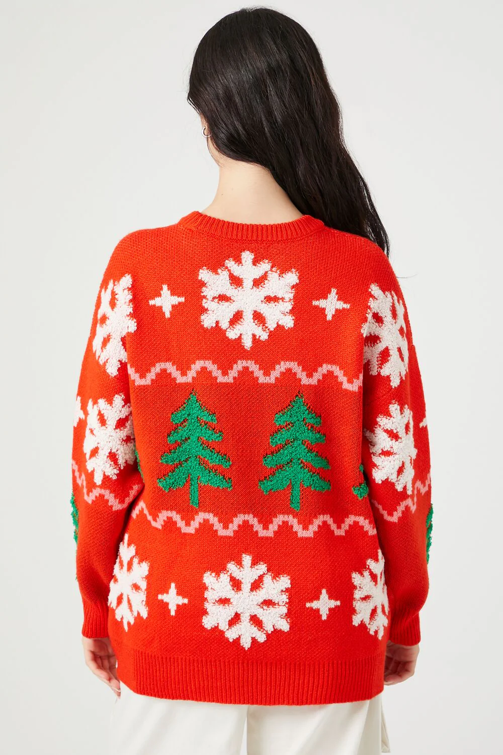 Christmas Tree & Snowflake Sweater - Image 3