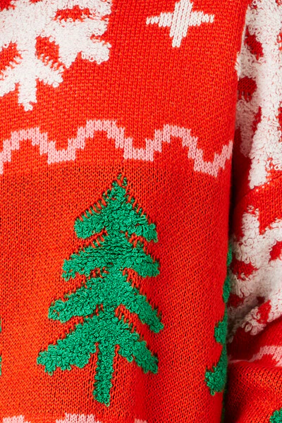 Christmas Tree & Snowflake Sweater - Image 5