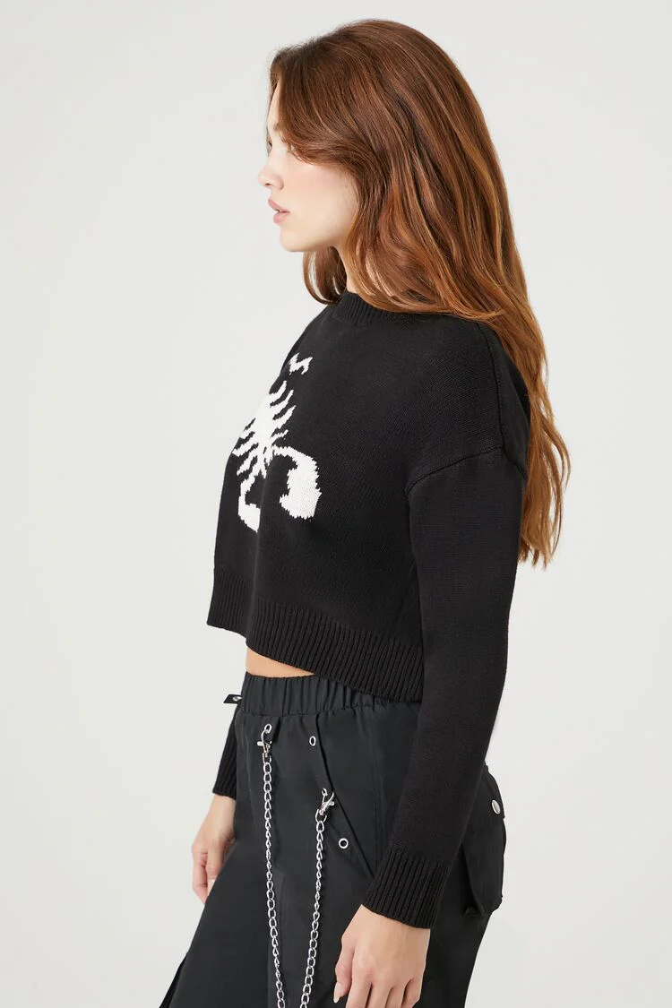 Scorpion Cropped Sweater - Image 7