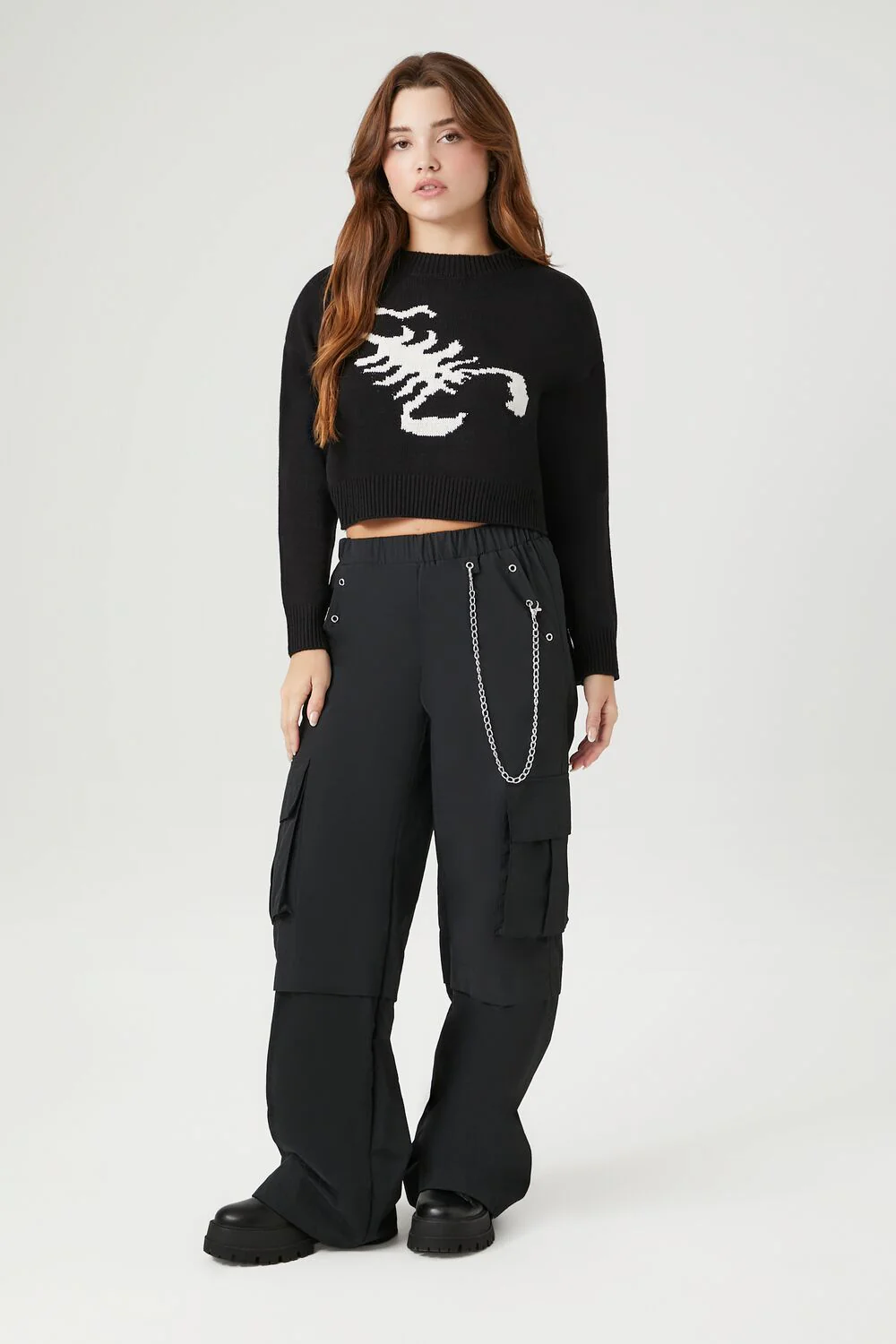 Scorpion Cropped Sweater - Image 9