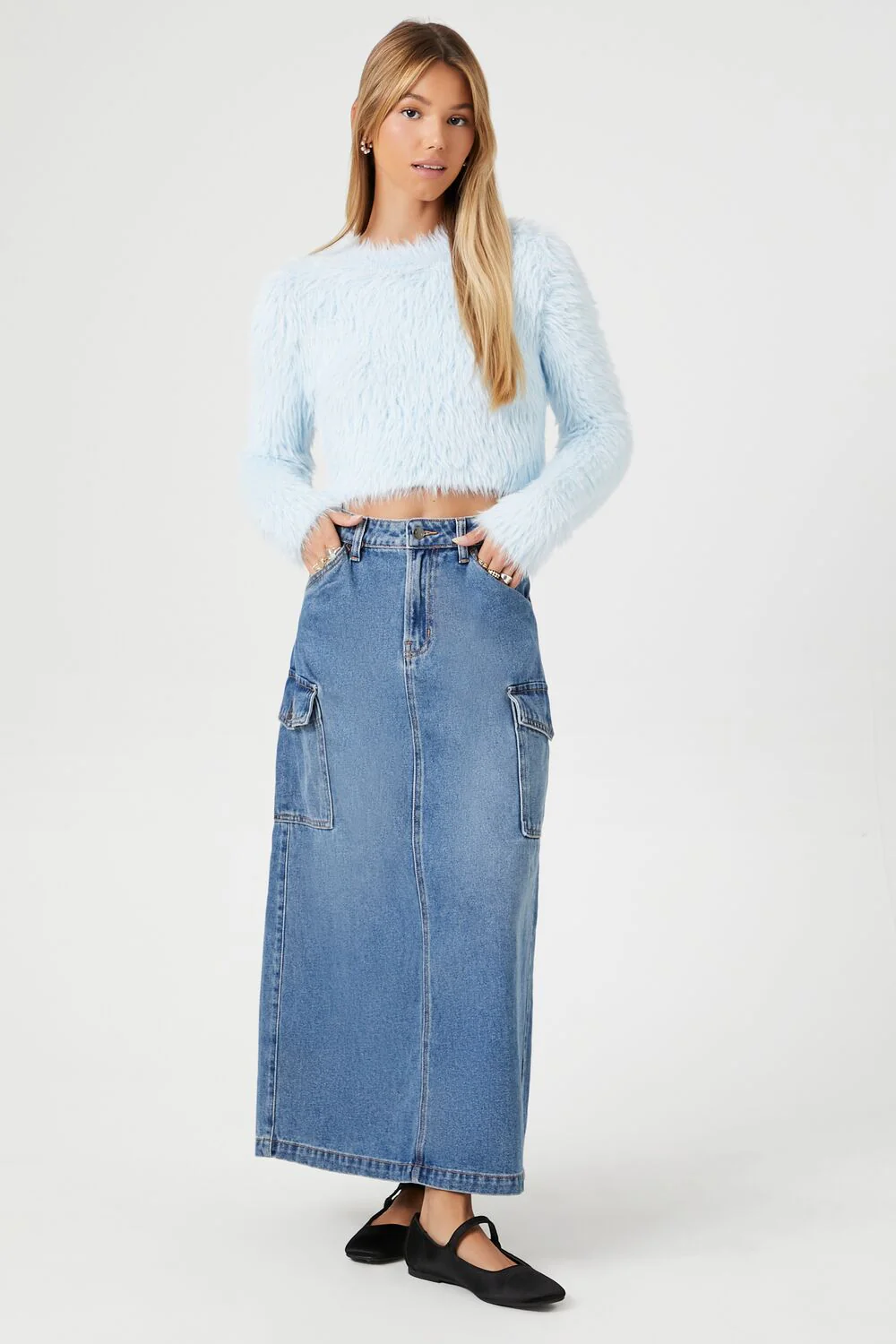 Shaggy Faux Fur Sweater - Image 4