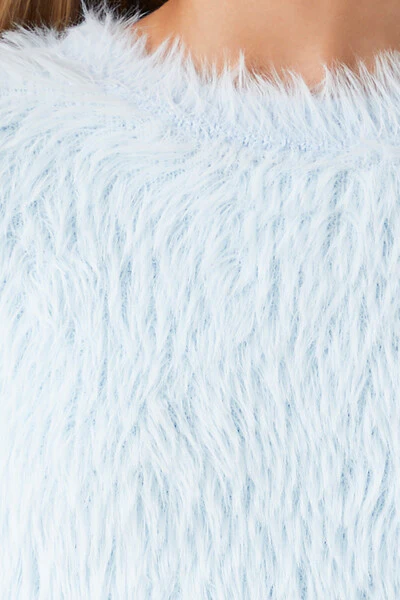 Shaggy Faux Fur Sweater - Image 5