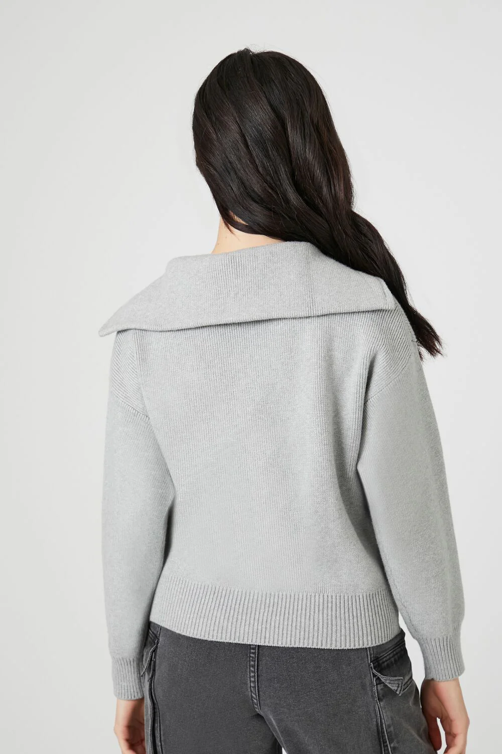 Drop-Sleeve Half-Zip Sweater - Image 3