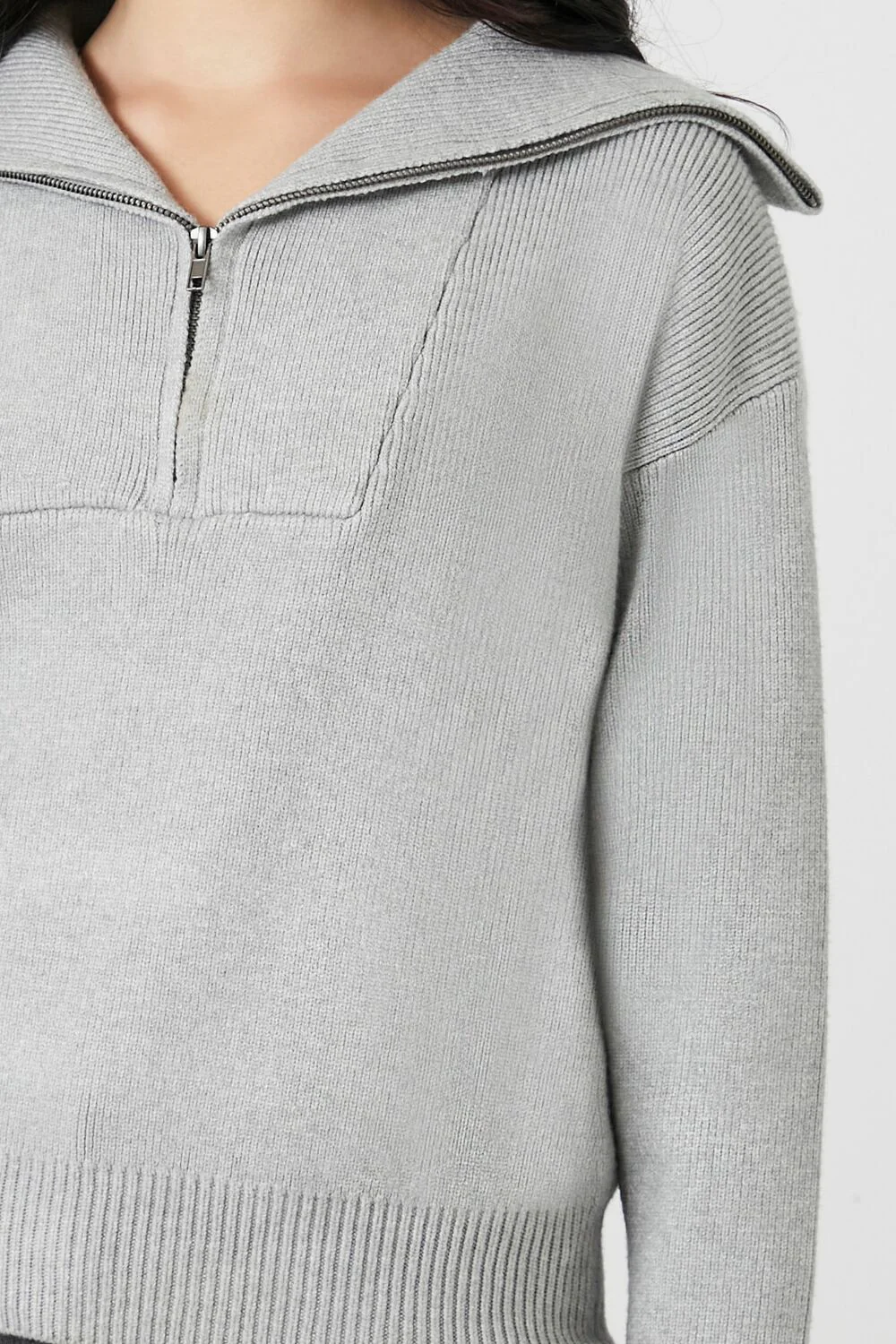 Drop-Sleeve Half-Zip Sweater - Image 5