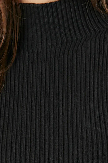 Ribbed Mock Neck Sweater - Image 5