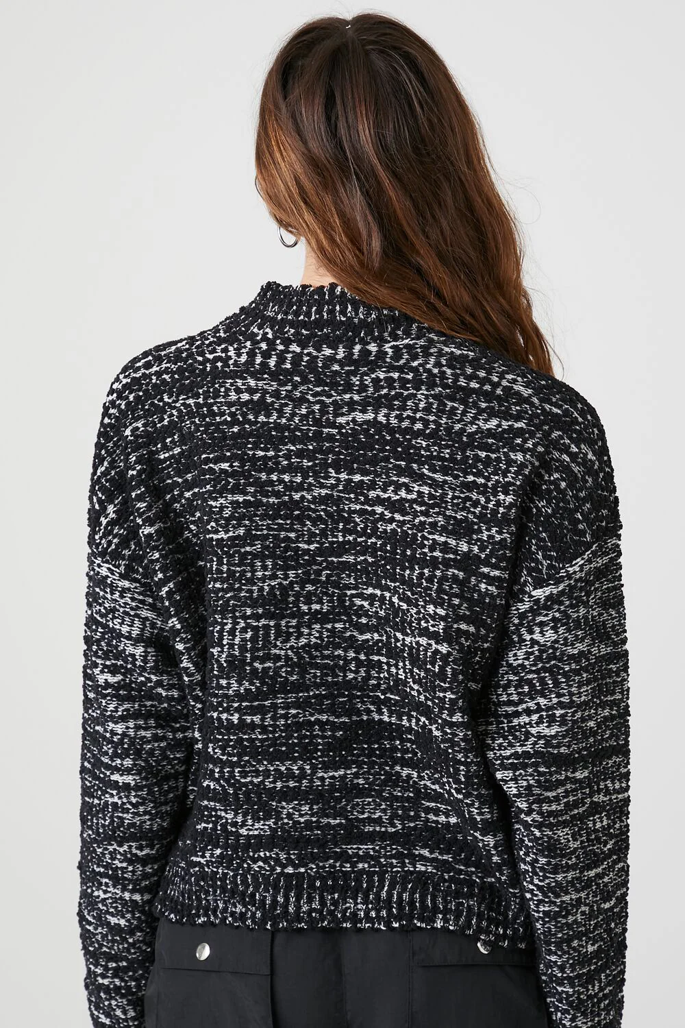 Mock Neck Drop-Sleeve Sweater - Image 3