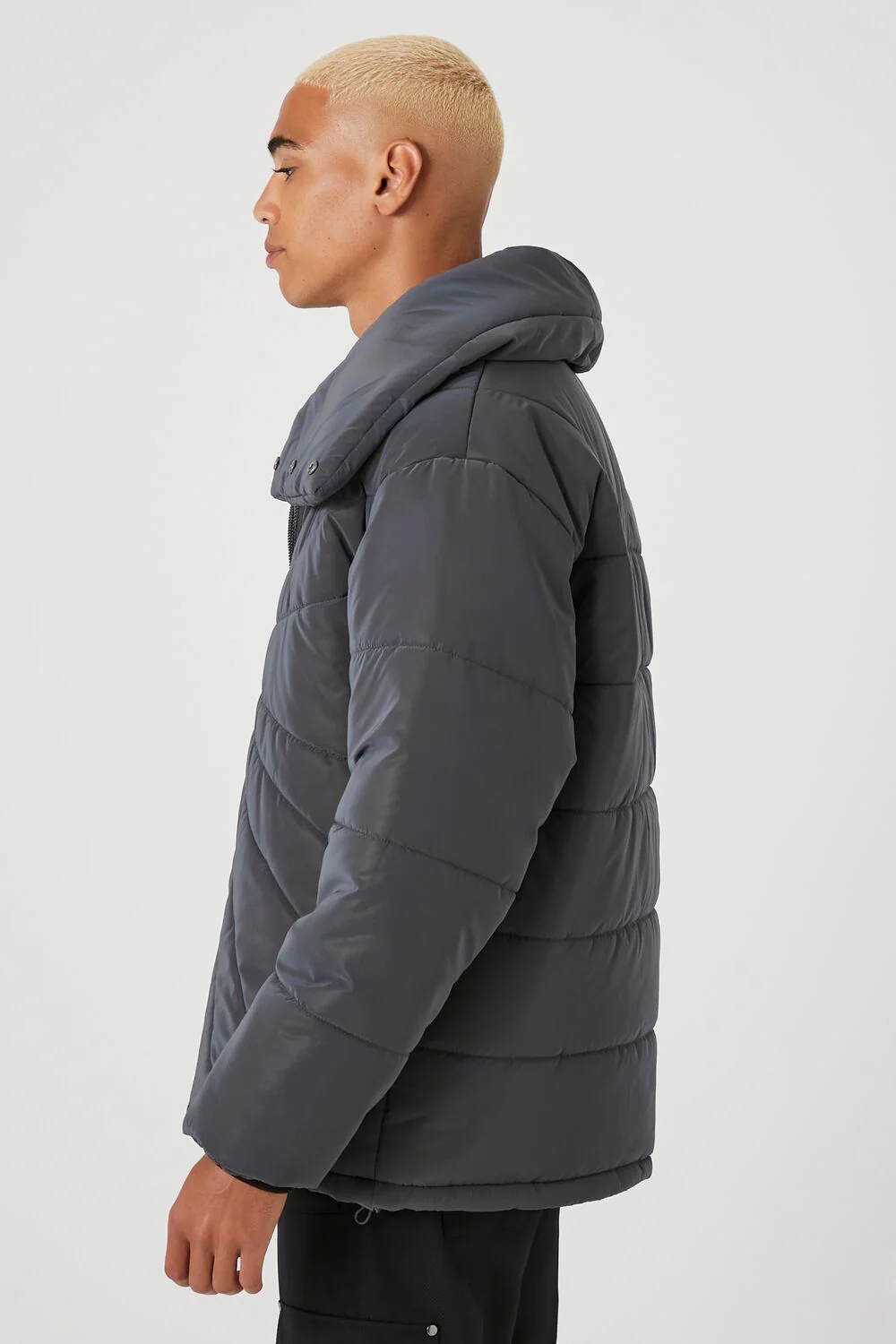 Reflective Quilted Puffer Jacket - Image 2