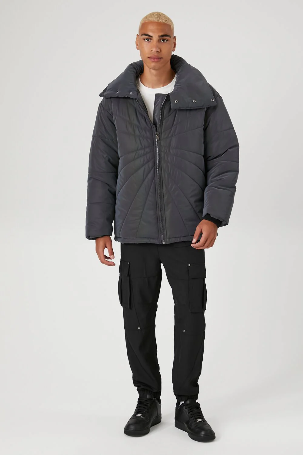 Reflective Quilted Puffer Jacket - Image 4