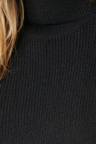 Ribbed Knit Turtleneck Sweater - Image 5