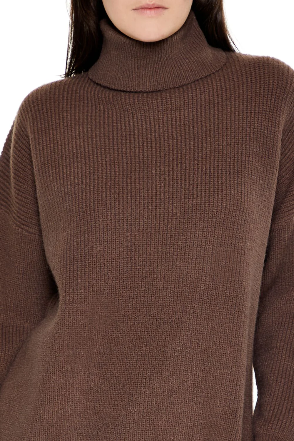 Ribbed Knit Turtleneck Sweater - Image 8