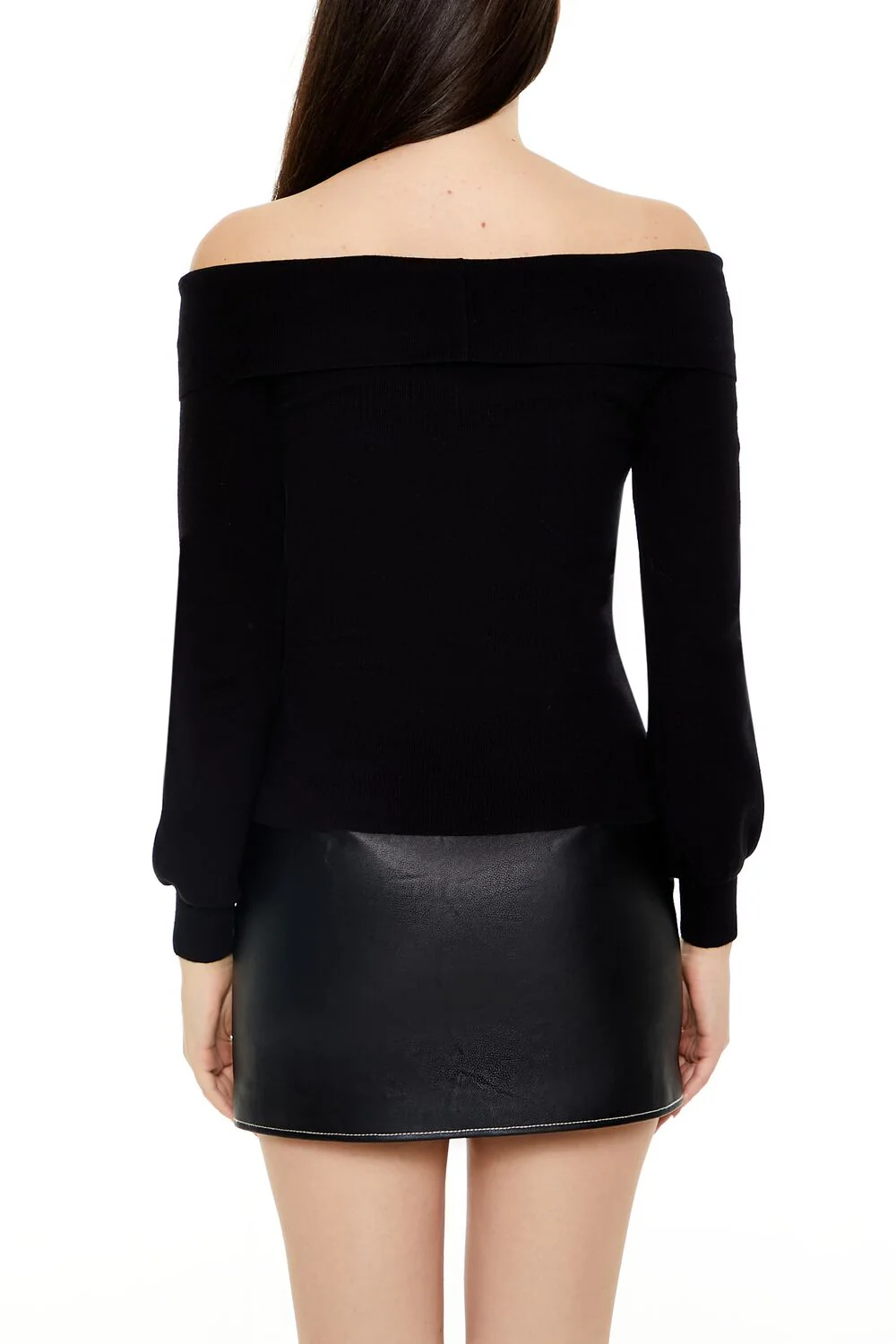 Fitted Off-the-Shoulder Sweater - Image 10