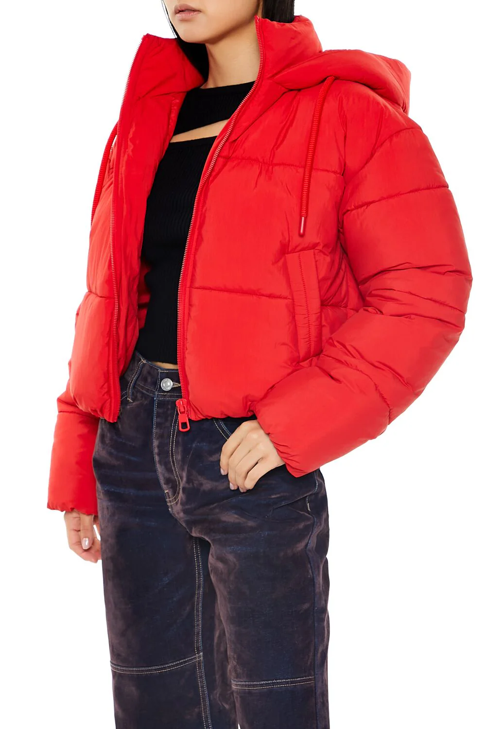 Hooded Quilted Puffer Jacket - Image 9