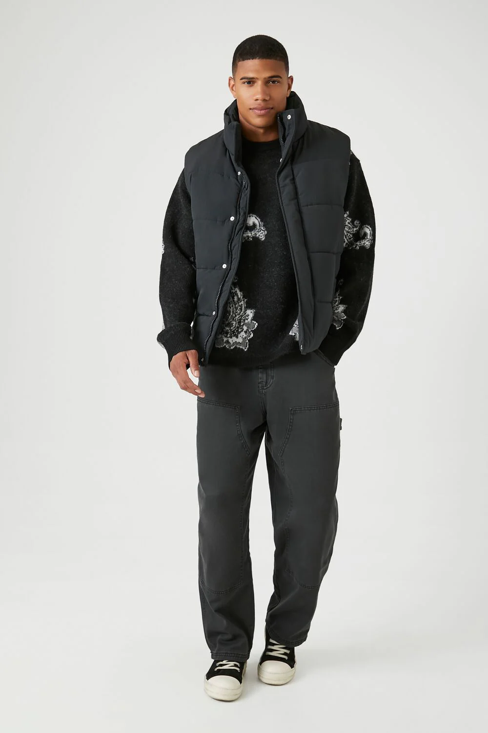Unisex Funnel Neck Puffer Vest - Image 4