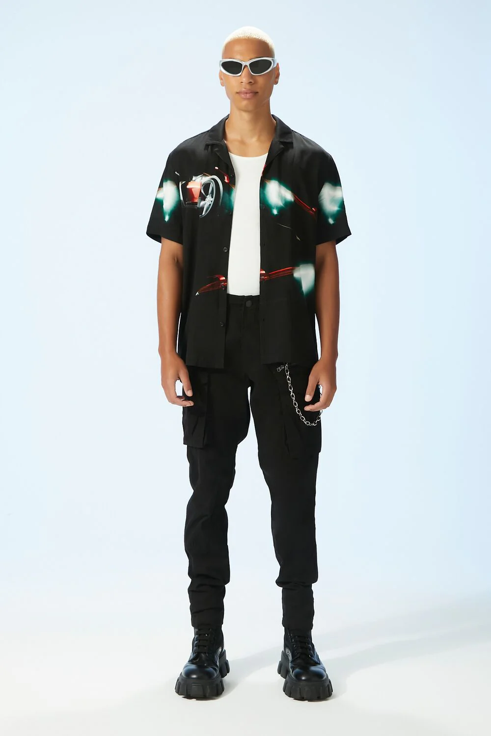 Abstract Car Print Shirt - Image 4