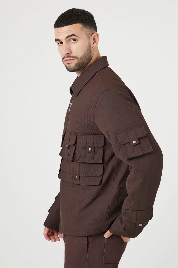 Zip-Up Cargo Trucker Jacket - Image 2