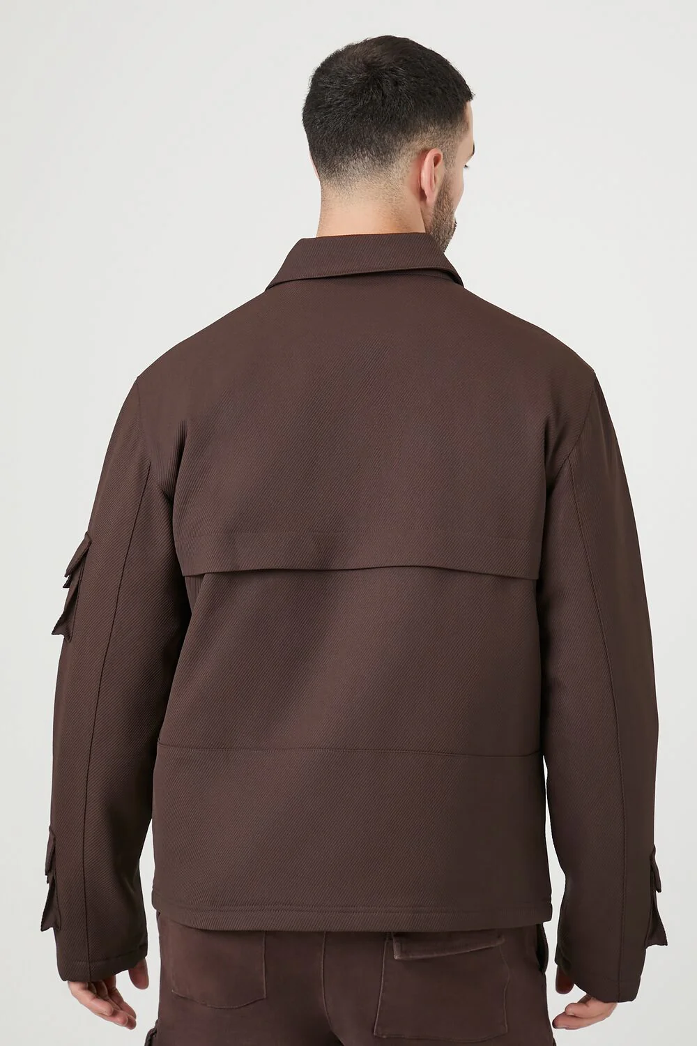 Zip-Up Cargo Trucker Jacket - Image 3