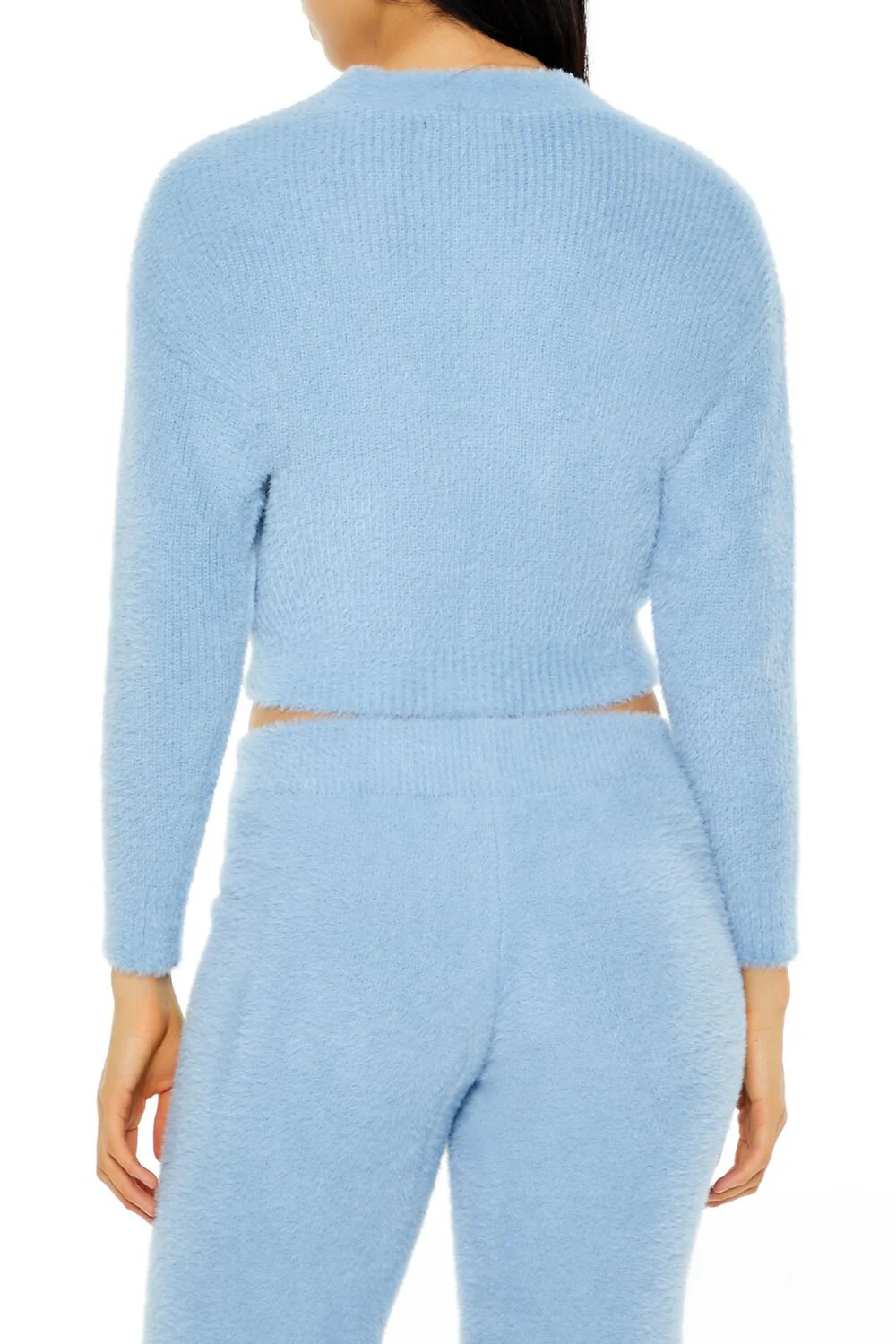 Fuzzy Cardigan Sweater - Image 10
