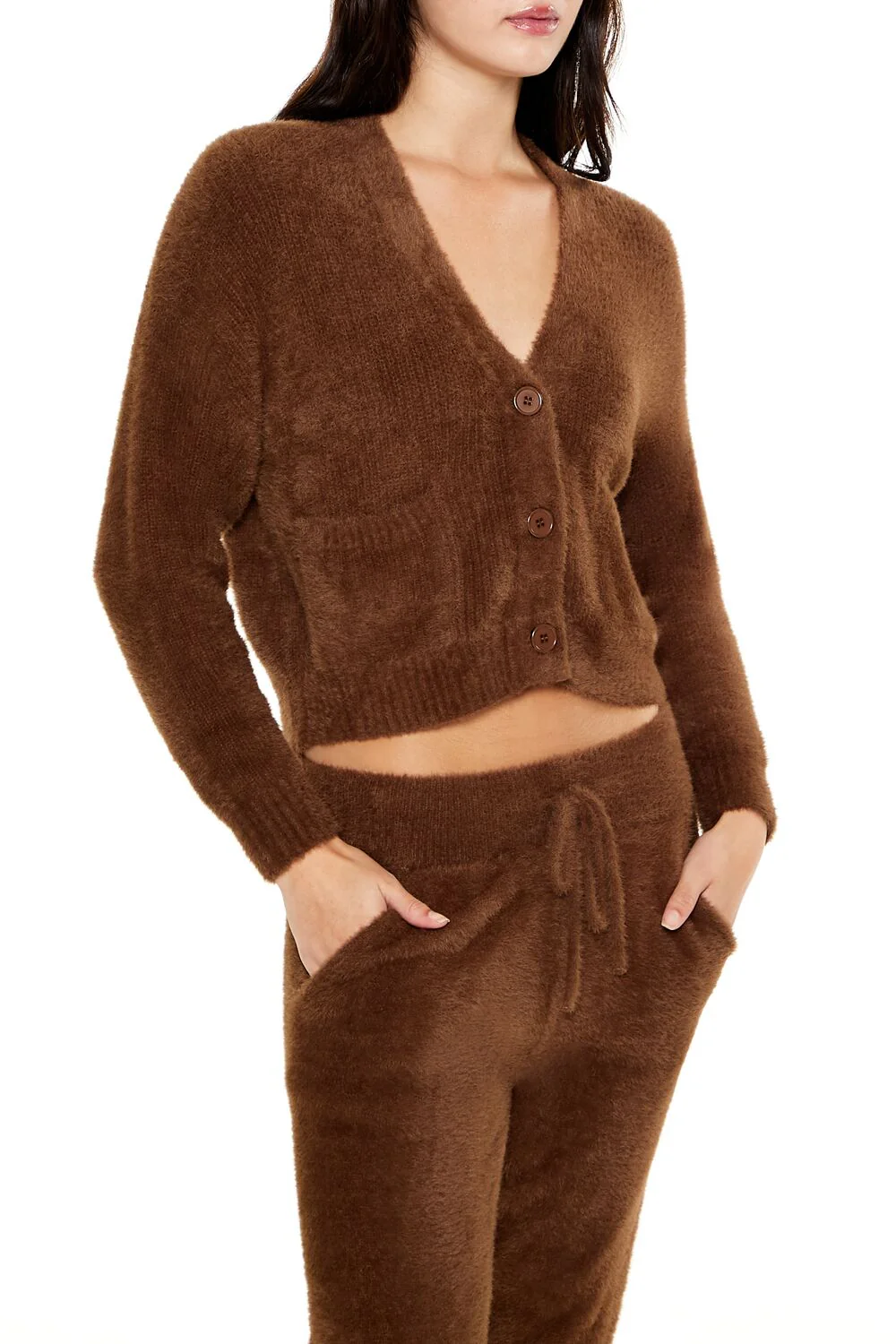 Fuzzy Cardigan Sweater - Image 14