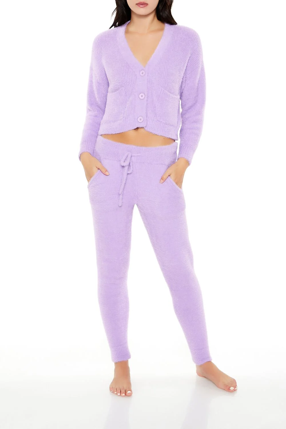 Fuzzy Cardigan Sweater - Image 17