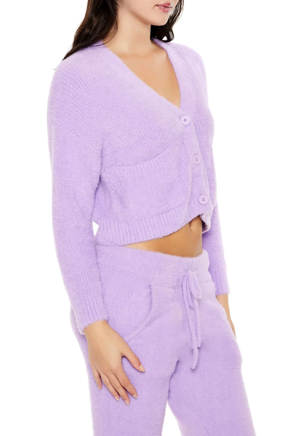 Fuzzy Cardigan Sweater - Image 19