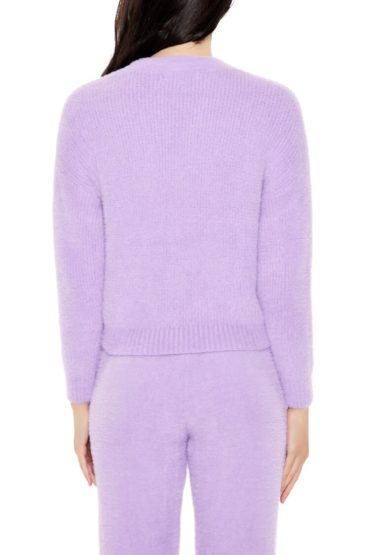 Fuzzy Cardigan Sweater - Image 20