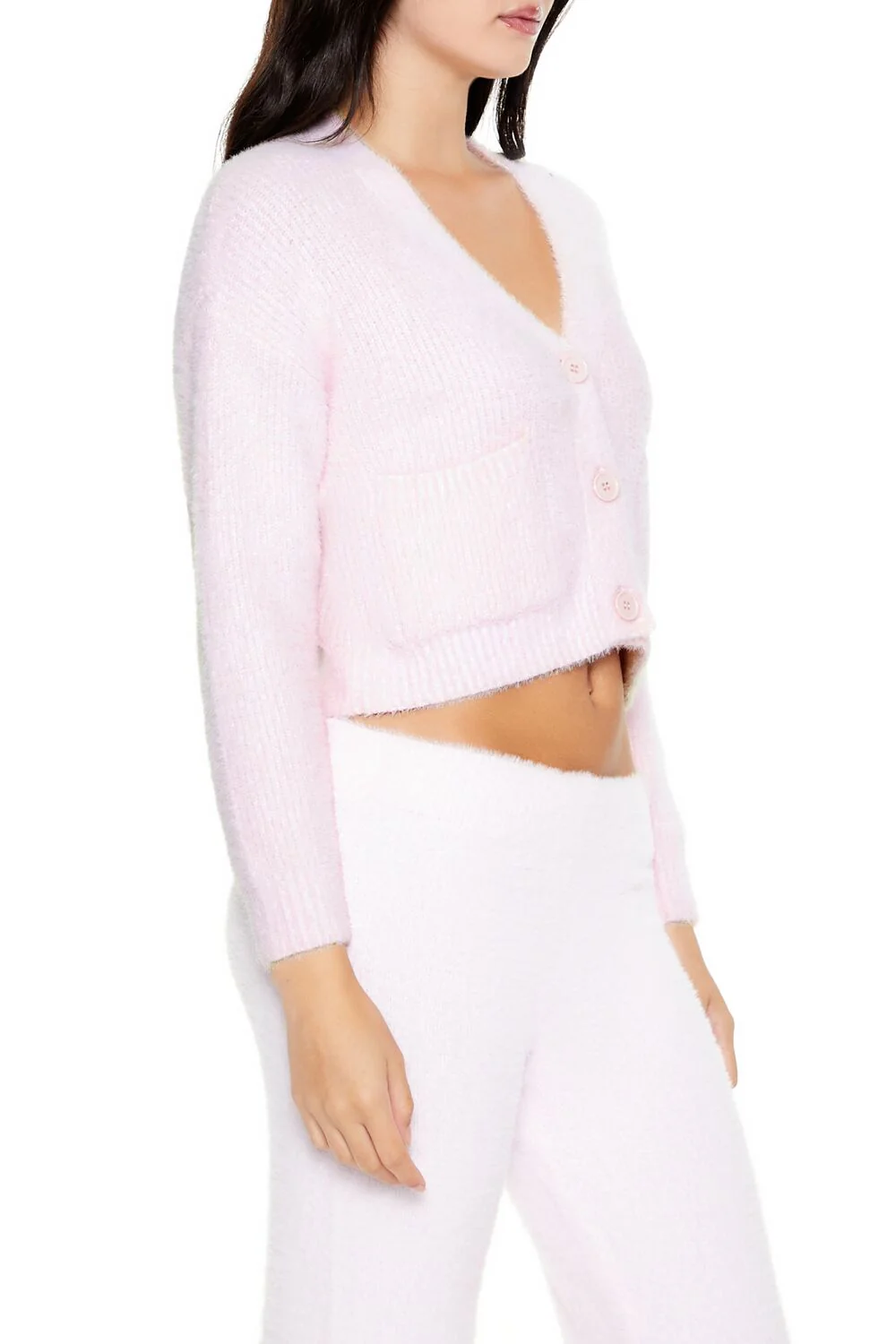 Fuzzy Cardigan Sweater - Image 4