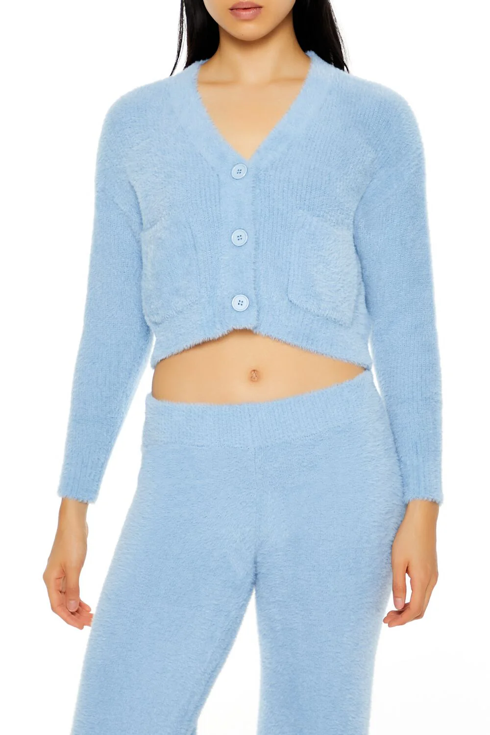Fuzzy Cardigan Sweater - Image 6