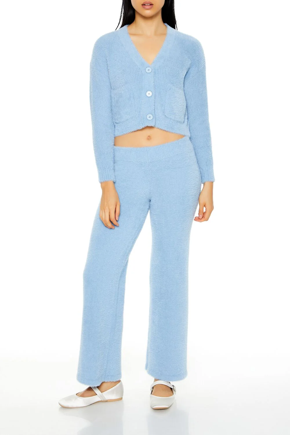 Fuzzy Cardigan Sweater - Image 7