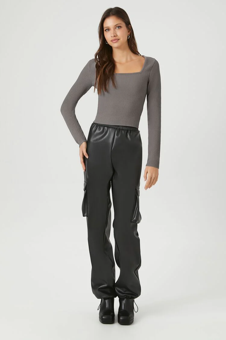 Ribbed Knit Sweater - Image 10