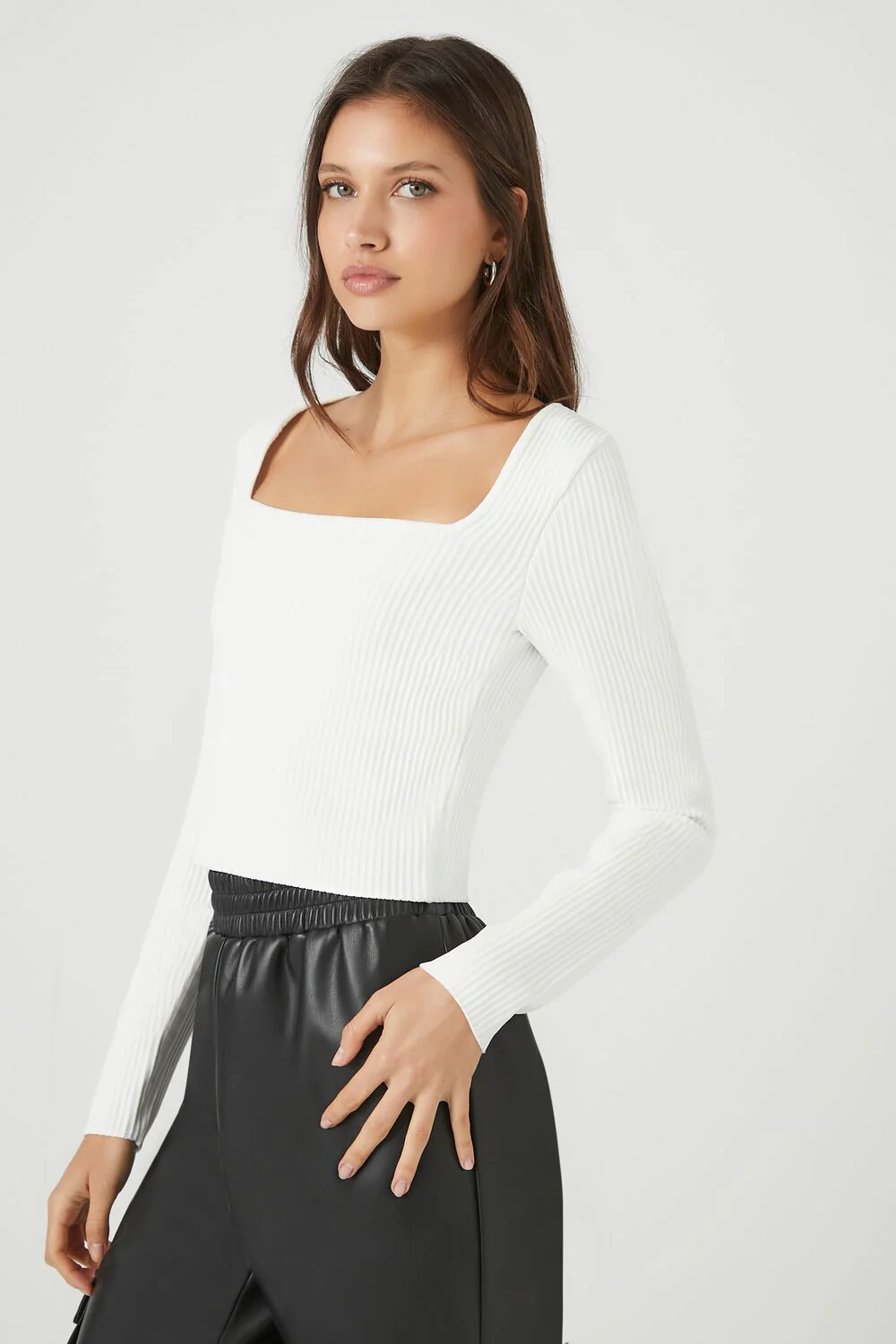 Ribbed Knit Sweater - Image 2